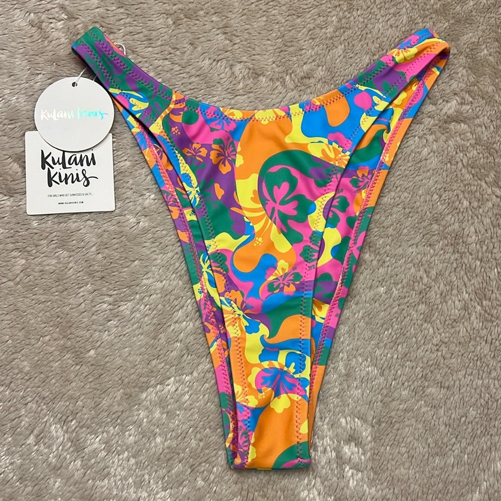 KULANI KINIS High Leg Vintage Bikini Bottom - Picture 1 of 5